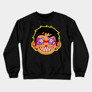 Sharp teeth boy Crewneck Sweatshirt